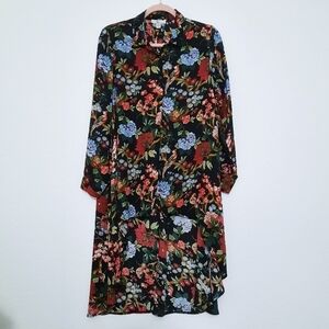 Lena Gabrielle High Low Floral Blouse M